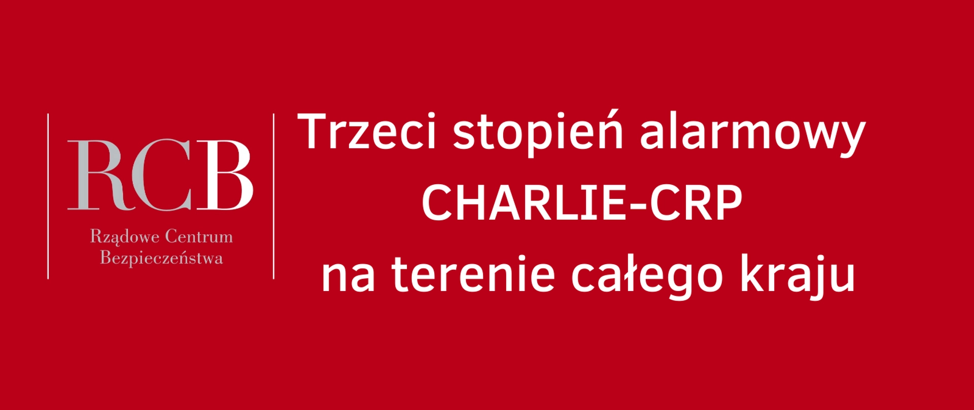 ALERT III stopnia Charlie-CRP